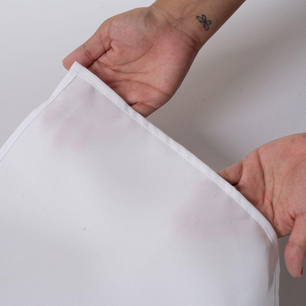 Toalha De Mesa Basic 1 Peça 3,00m X 1,40m 10 Lugares Tecido Oxford 100% Poliéster - Branco - 3