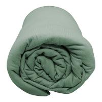 Lençol Com Elástico Queen Portallar Malha 100% Algodão Liso Linha Casa Verde - 2