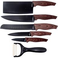 Kit Jogo De Faca Conjunto Faqueiro Cozinha Churrasco 6 Peças - 2