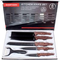 Kit Jogo De Faca Conjunto Faqueiro Cozinha Churrasco 6 Peças - 3