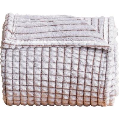 Manta Casal Alpen Efeito Back Print 100% Poliéster 240g/m² 180x240cm Marrom Portabella