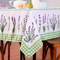 Toalha De Mesa Estampada Allegra 1 Peça 4 Lugares 100% Poliéster - Lavanda - 2