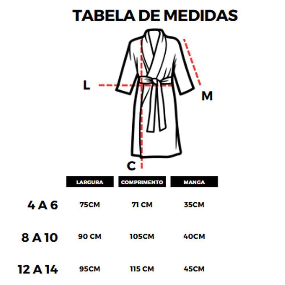 Roupão Microfibra Kids Infantil Antialérgico Porto Franco - 6