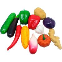 Kit Fruteira Redonda Com 12pçs Legumes Artificiais Em Isopor - 3