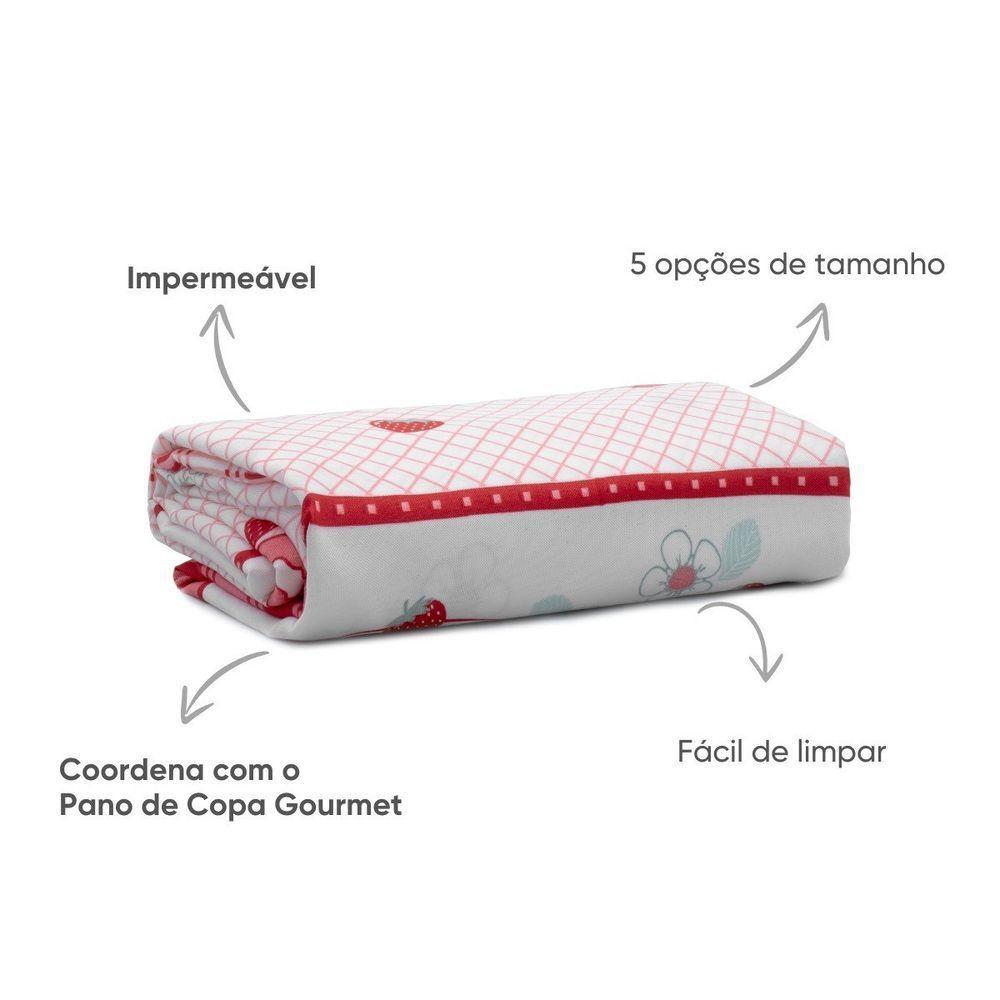 Toalha De Mesa Quadrada 4 Lugares 1,40x1,40m Impermeável Appel Bolo - 4