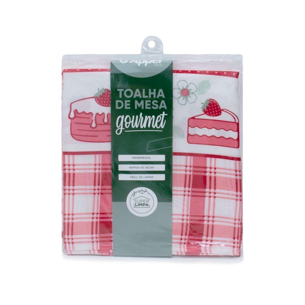 Toalha De Mesa Quadrada 4 Lugares 1,40x1,40m Impermeável Appel Bolo - 6