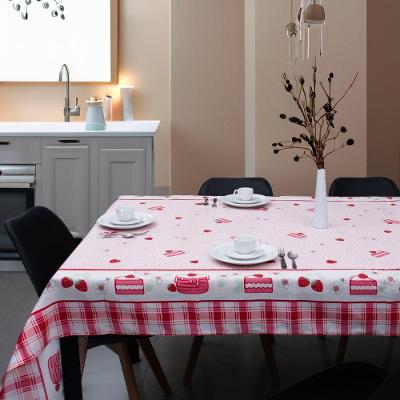 Toalha De Mesa Quadrada 4 Lugares 1,40x1,40m Impermeável Appel Bolo