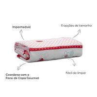 Toalha De Mesa Quadrada 4 Lugares 1,40x1,40m Impermeável Appel Bolo