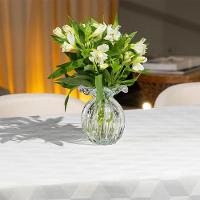 Toalha De Mesa Copa E Cia Versatile Aretha Retangular 6 Lugares- 160 X 220 Cm Branco - 3