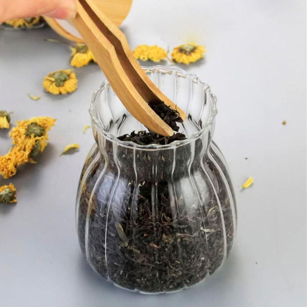 Kit 2 Pote Hermético Com Tampa Bambu Recipiente Vidro 700ml - 3