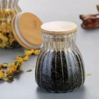 Kit 2 Potes Hermético De Vidro Com Tampa Bambu 450ml E 700ml - 2