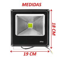 Kit 6 Refletores Led Holofote Externo Jardim Muro 20w Verde - 5