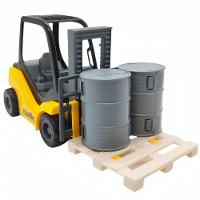 Brinquedo Colecionável Miniatura Empilhadeira Agile Working Amarelo - 3