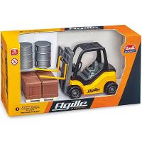 Brinquedo Colecionável Miniatura Empilhadeira Agile Working Amarelo