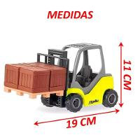 Brinquedo Colecionável Miniatura Empilhadeira Agile Working Amarelo - 5