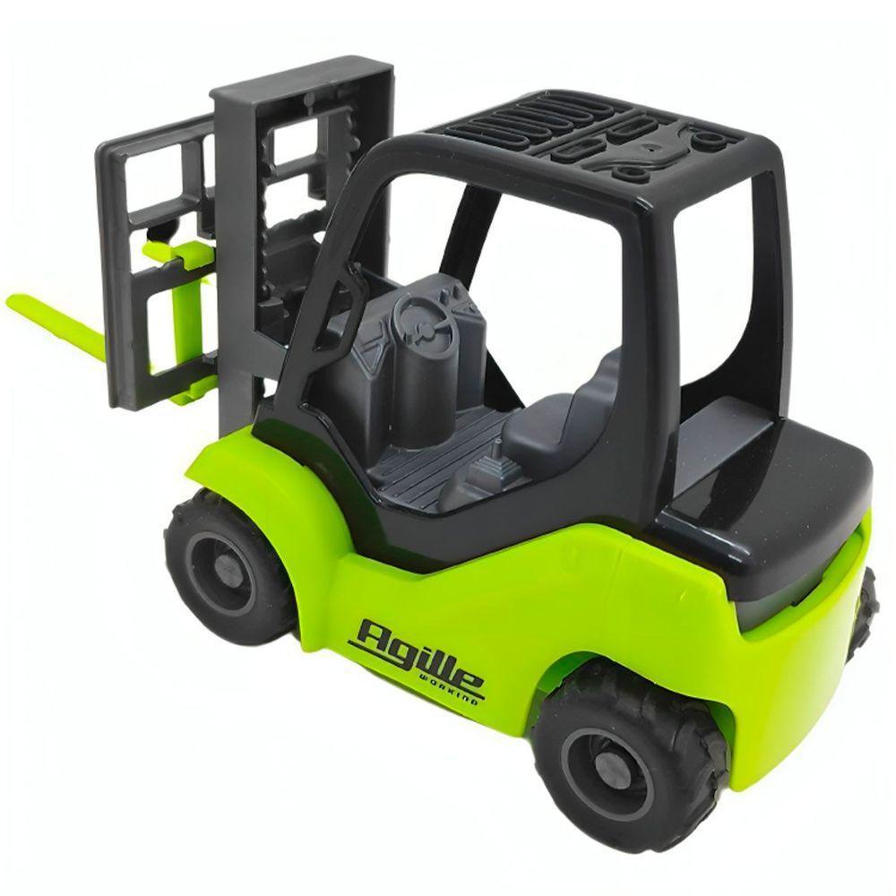 Brinquedo Colecionável Miniatura Empilhadeira Agile Working Verde - 3
