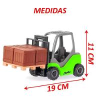 Brinquedo Colecionável Miniatura Empilhadeira Agile Working Verde - 5