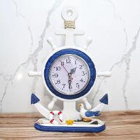 Relógio Decorativo Mesa Ancora Timão Náutico Marítimo 34cm - 2
