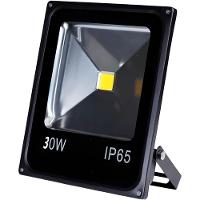 Kit 2 Refletores Led Holofote Externo Jardim Muro 30w Branco - 3