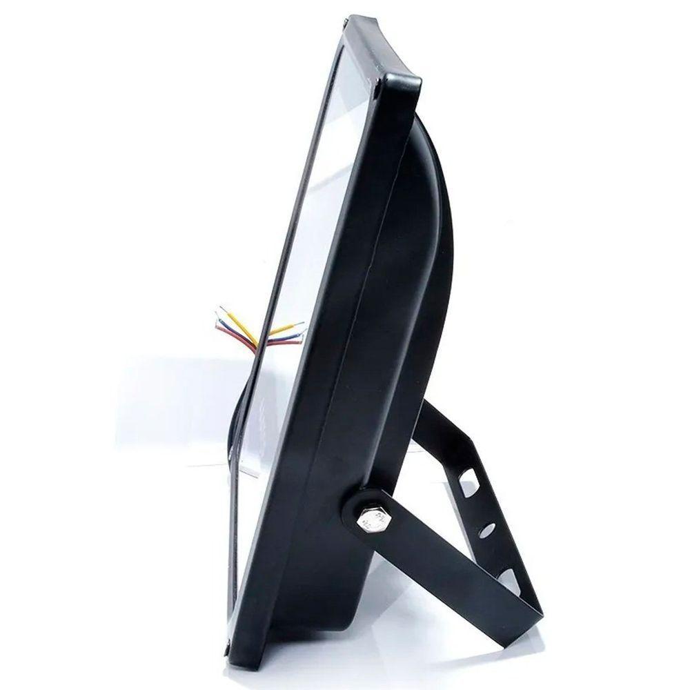 Kit 4 Refletores Led Holofote Externo Jardim Muro 30w Branco - 5