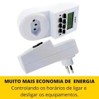 Temporizador Timer Relógio Digital Tomada Programável Bivolt - 2