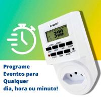 Temporizador Timer Relógio Digital Tomada Programável Bivolt - 3