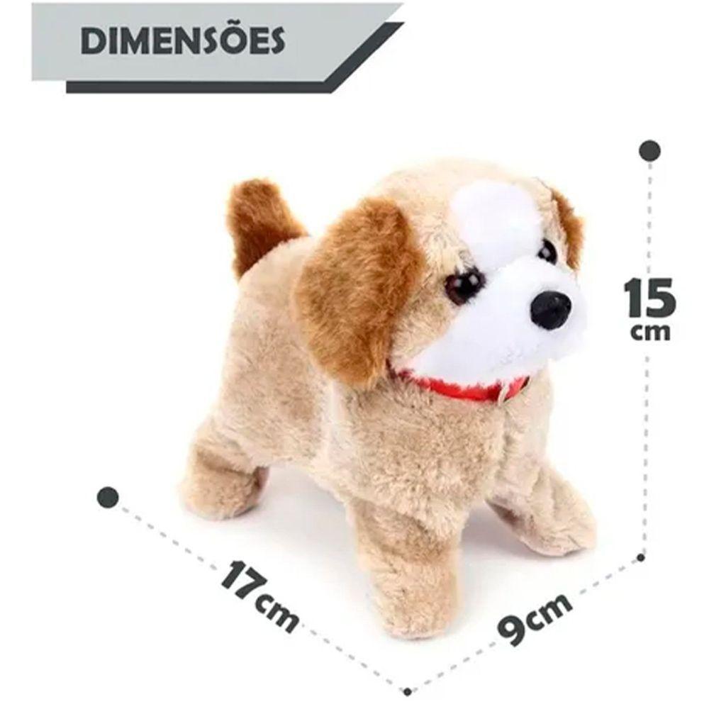 Cachorro Cachorrinho Pula Anda Brinquedo Pelúcia Late - 6