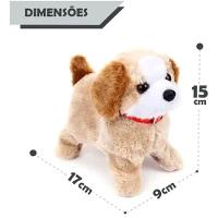 Cachorro Cachorrinho Pula Anda Brinquedo Pelúcia Late - 6