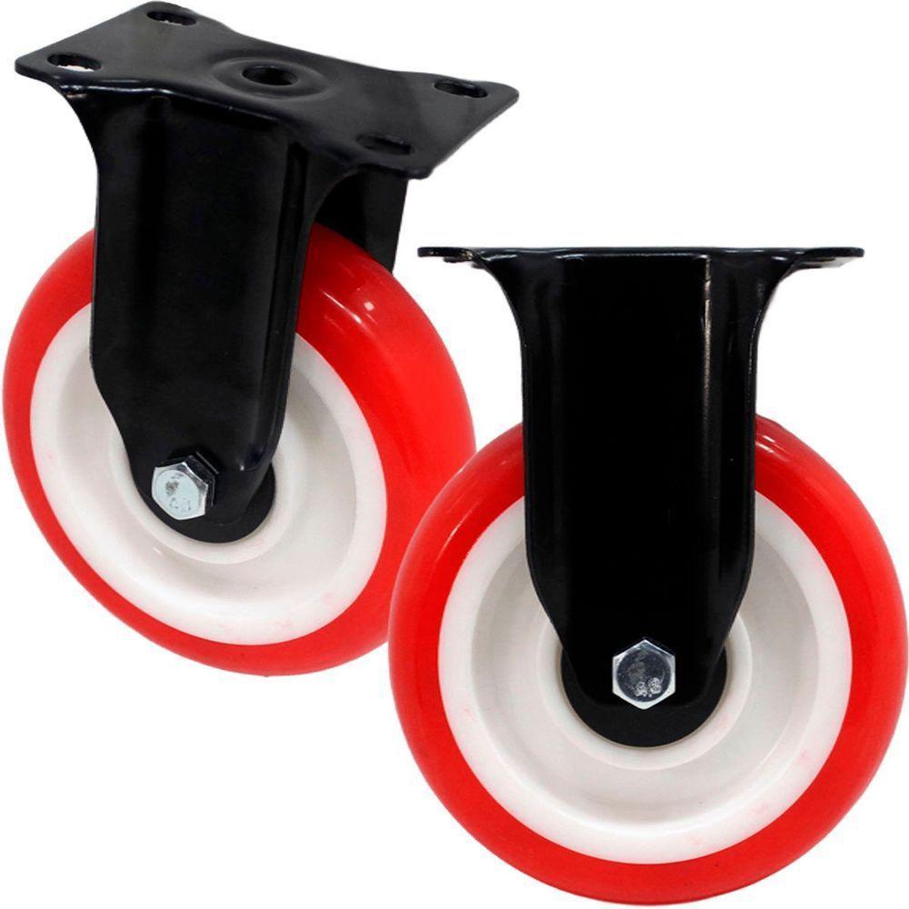 Kit 8 Roda Rodinhas Rodizio Reforçado Anti Risco De 125x32mm - 2