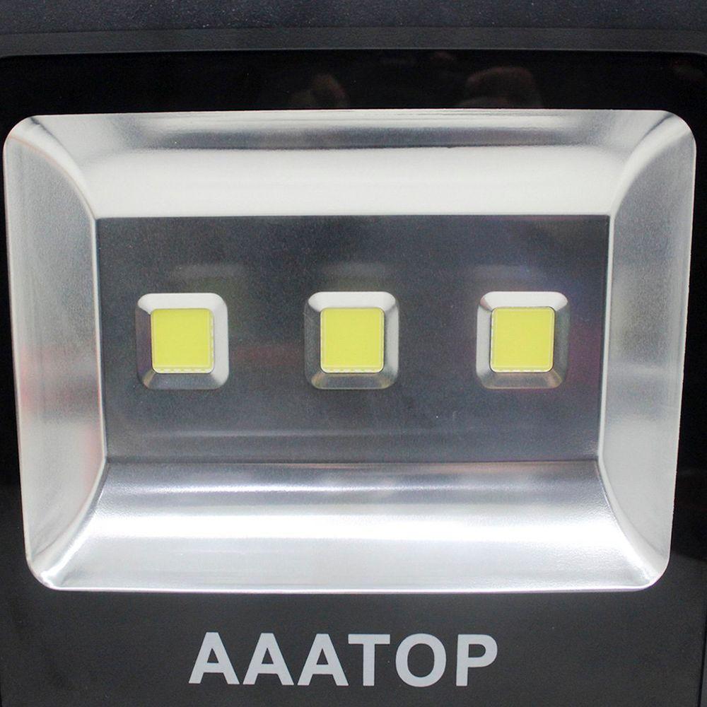 Kit 4 Refletor Led Holofote Externo Jardim Muro 150w Branco - 5