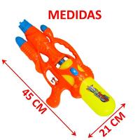 Brinquedo Super Pistola Arminha Infantil água Laranja 45cm - 3