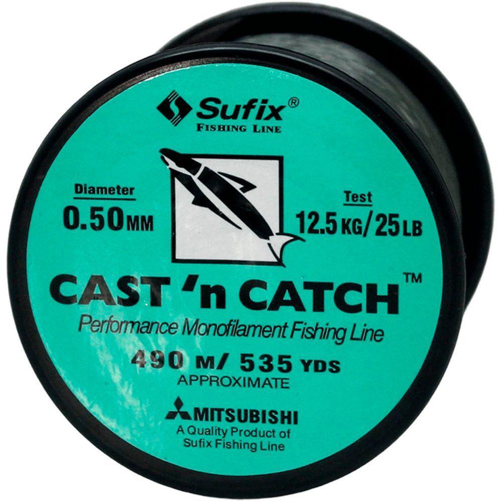 Kit 4 Linhas De Pesca Sufix Monofilamento 0,50mm 12,5kg 490m - 4