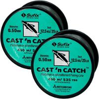 Kit 4 Linhas De Pesca Sufix Monofilamento 0,50mm 12,5kg 490m - 1