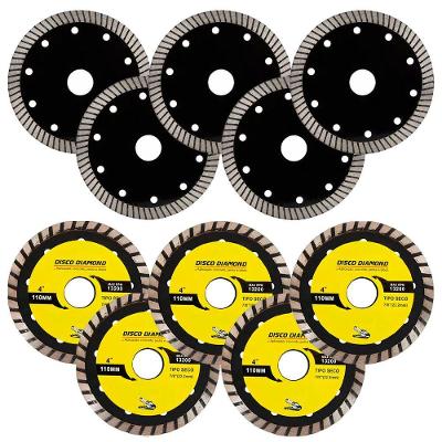 Kit 10 Disco Serra Circular Lâmina 110mm Mármore Concreto