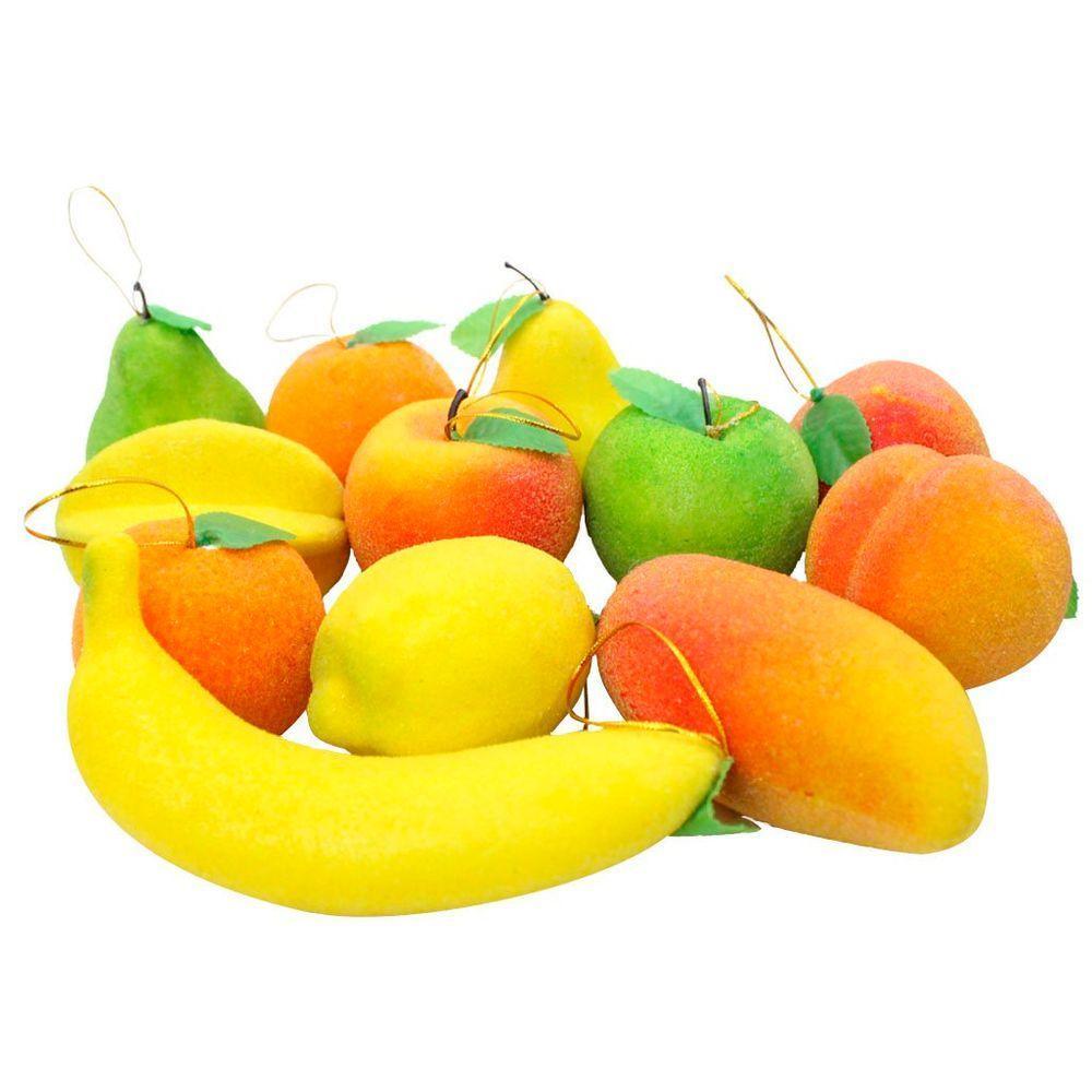Kit Cesto Multiuso Porta Frutas Palha Fruteira Com Alça 32cm - 3