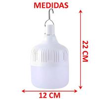 Lâmpada Led Branco Recarregável De Emergência Usb á Bateria - 5