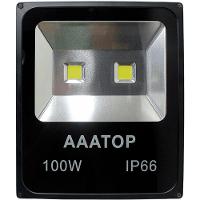 Kit 2 Refletor Led Holofote Externo Jardim Muro 100w Branco - 2