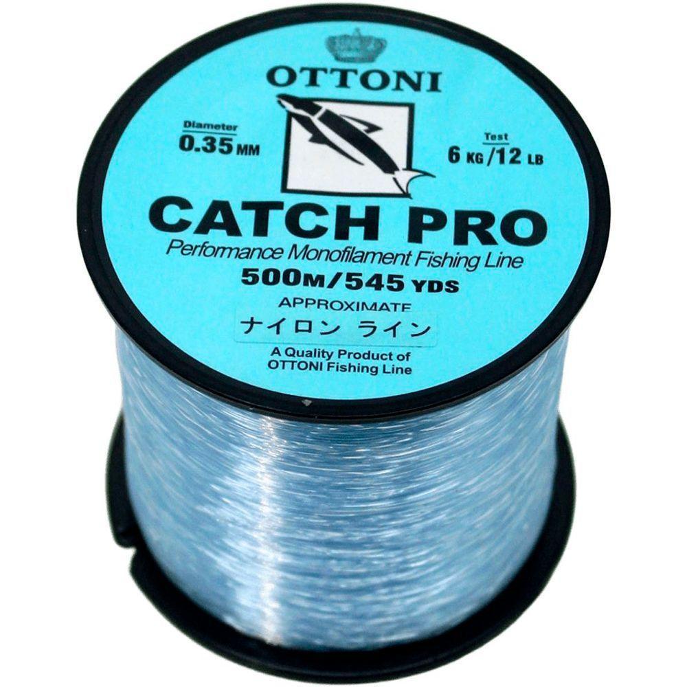 Kit 4 Linhas Pesca Ottoni Monofilamento 0,35mm 6kg-12lb 500m - 3