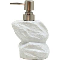 Saboneteira Líquida Decoração Branco Banheiro Cerâmica 350ml - 1