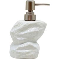 Saboneteira Líquida Decoração Branco Banheiro Cerâmica 350ml - 3