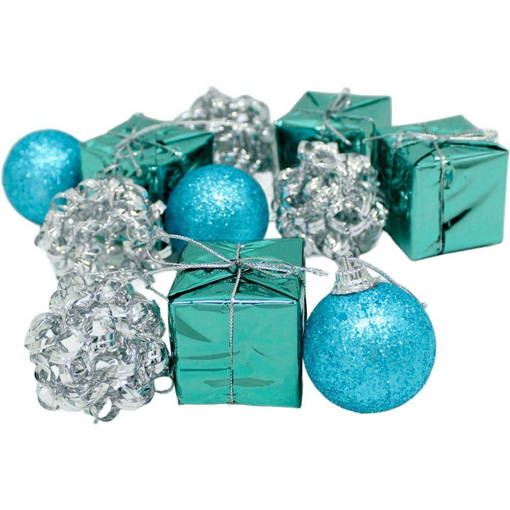 Kit 44 Pendentes Enfeite Bolas Presente árvore Natal De 4cm - 1