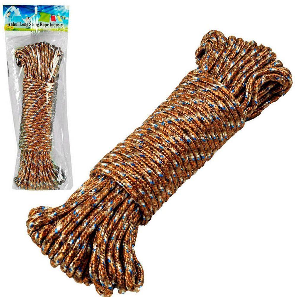 Kit 2 Cordas Para Varal Trançada Reforçada Poliéster 7mm 15m - 2