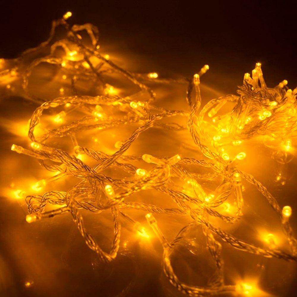 Pisca Cordão 200 Lâmpadas Leds Amarelo Natalino 220v De 17m - 4