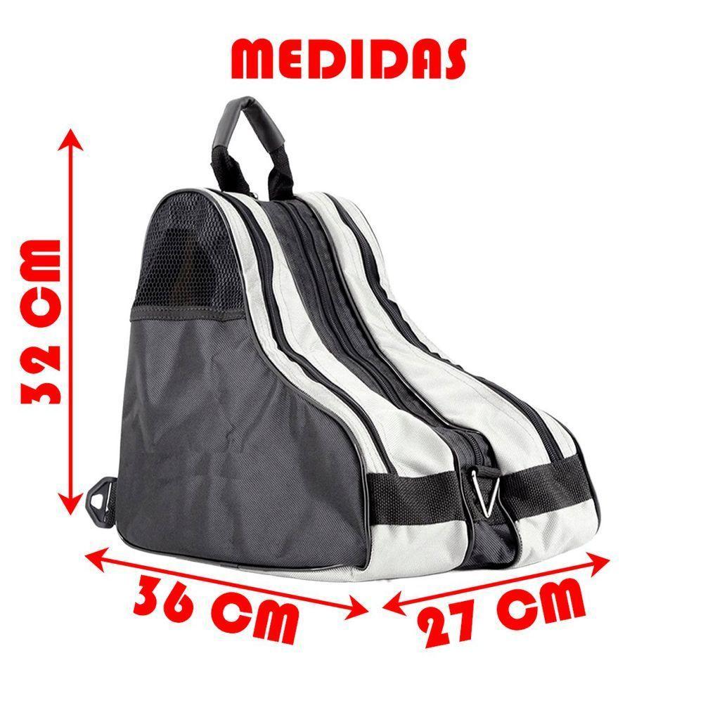 Bolsas Patins Roller Inline 4 Rodas Semi E Profissional Preto - 3