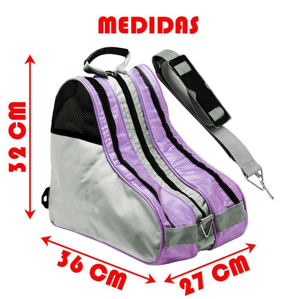 Bolsas Patins Roller Inline 4 Rodas Semi E Profissional Roxo - 3