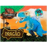 Brinquedo Tiranossauro Rex Dino Com Luz Led Sons Movimentos Azul - 2