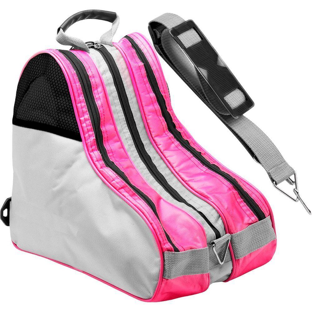 Bolsas Patins Roller Inline 4 Rodas Semi E Profissional Rosa - 1