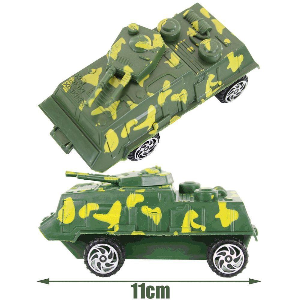 Kit Brinquedos Veículos Militares Soldados Miniatura 17 Pçs - 5
