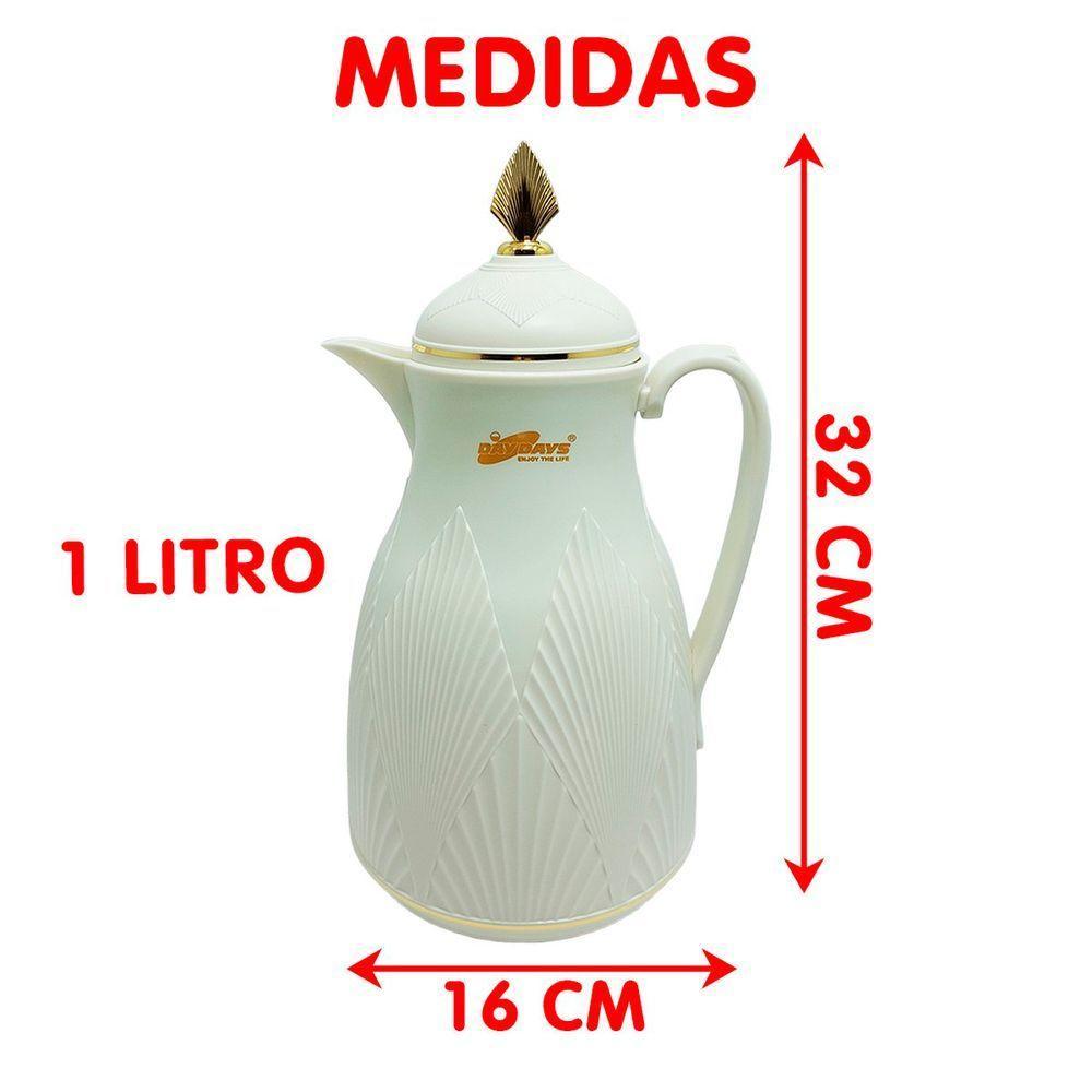 Garrafa Térmica De Mesa Off Bule 1l Chimarrão Chá Leite Café - 4