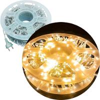 Pisca Varal Cordão Natal 300 Lâmpadas Leds Amarelo 50m 220v - 1